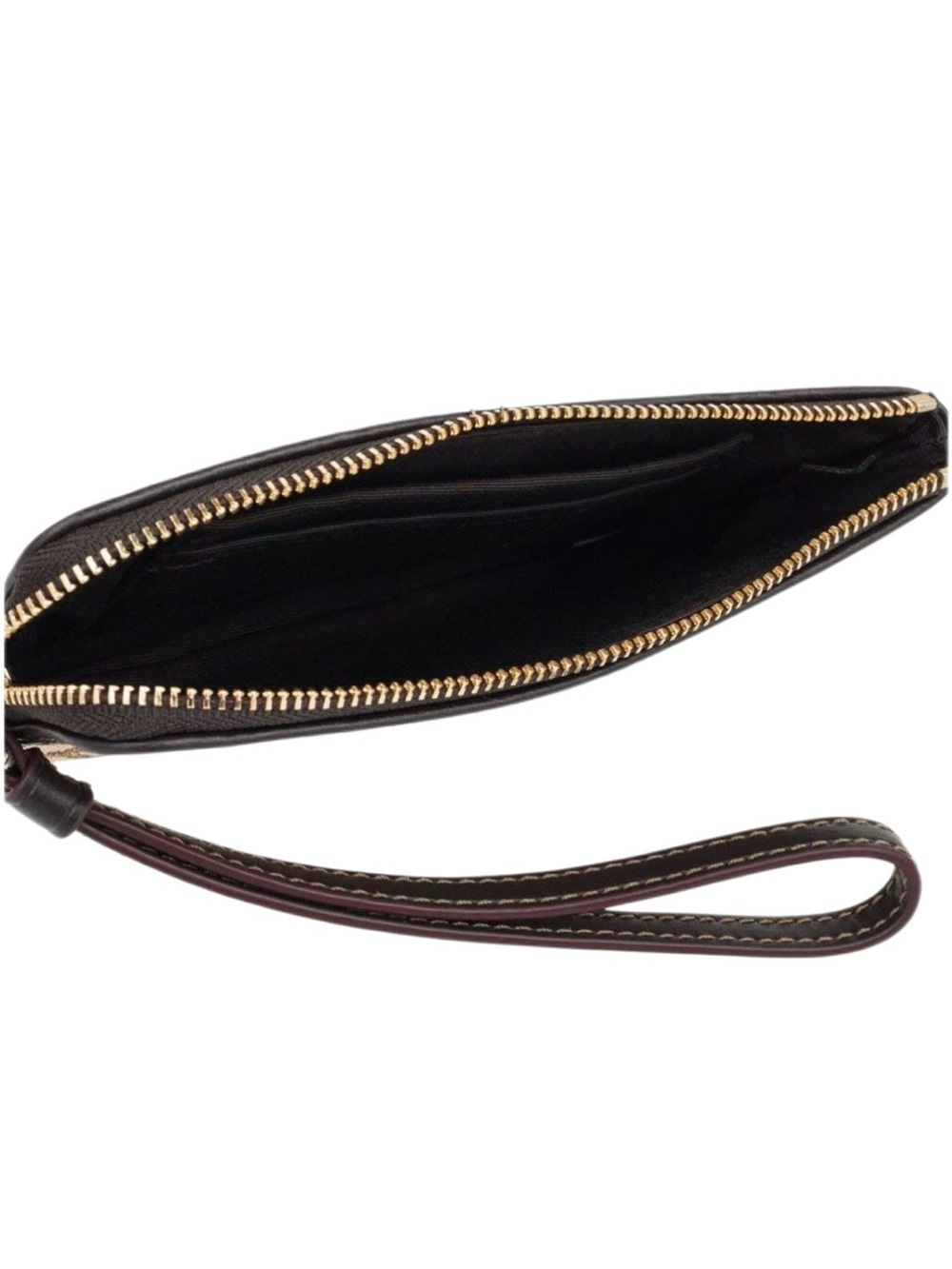 Coach Outline Signature Corner Zip Wristlet - Picture 3 of 4